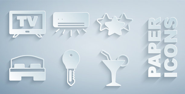 设有酒店门锁钥匙星级客房床图片下载