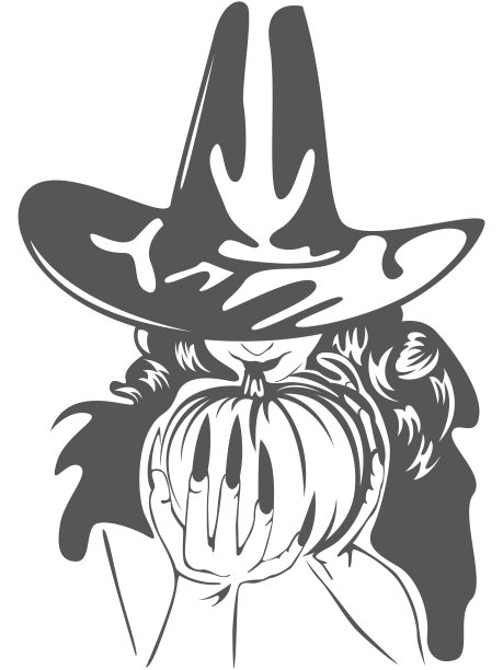 戴帽子的女巫图片下载