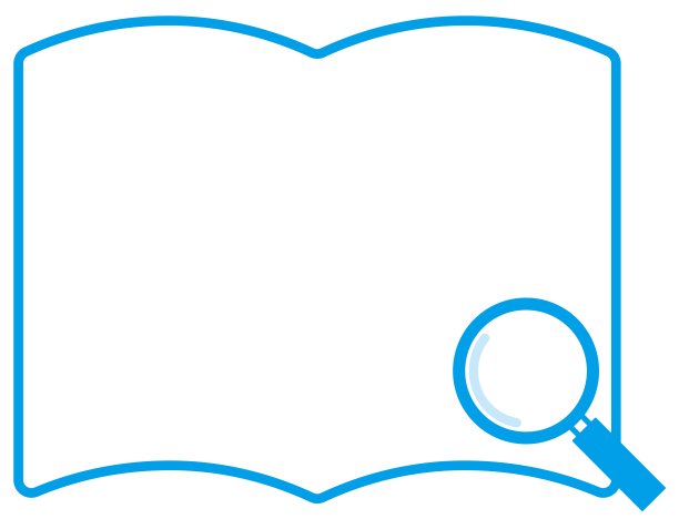 一个简单的纯色框架为您的电脑和放大镜/插图材料(矢量插图)图片下载