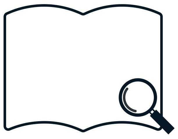 一个简单的纯色框架为您的电脑和放大镜/插图材料(矢量插图)图片下载