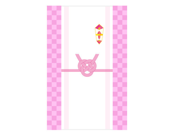 专门装礼金的信封。向量插图的诺西和水。日本风格的材料。图片下载