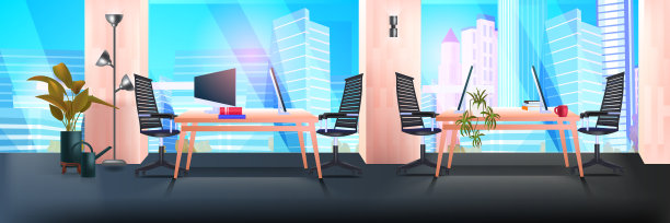 现代共办公区办公室内空号图片下载