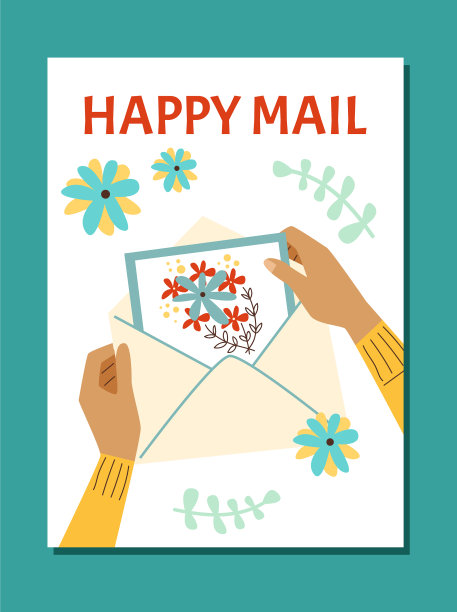 海报上的女性手握问候图片下载