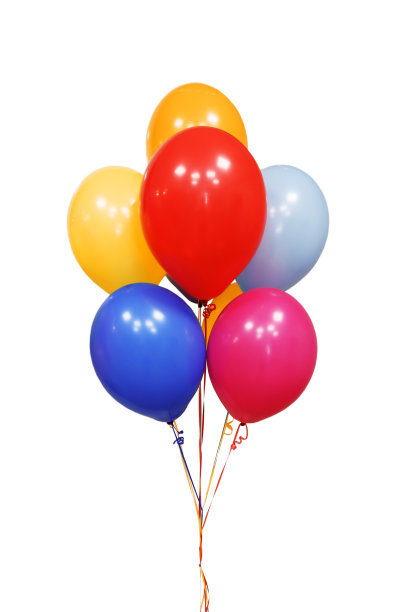 气球被隔离在白色背景上图片下载