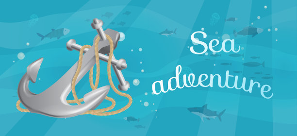 海上冒险和旅行海报海上巡航图片下载