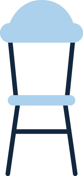 蓝色椅子上图标图片下载