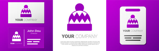 标志类型豆帽图标隔离在白色图片下载