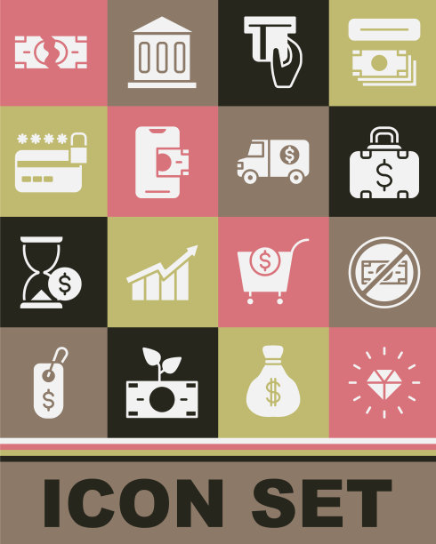 镶钻无钱公文包和信用卡图片下载