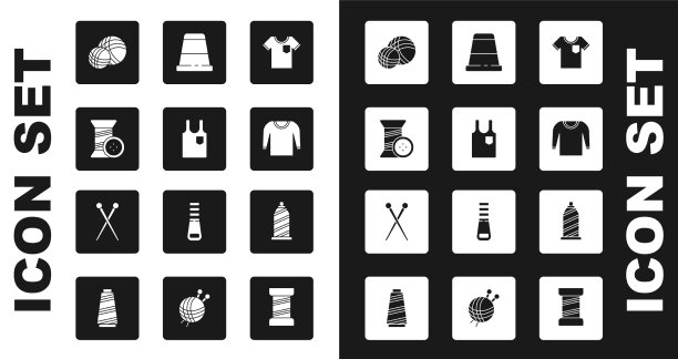 套t恤无袖缝纫线和纽扣图片下载