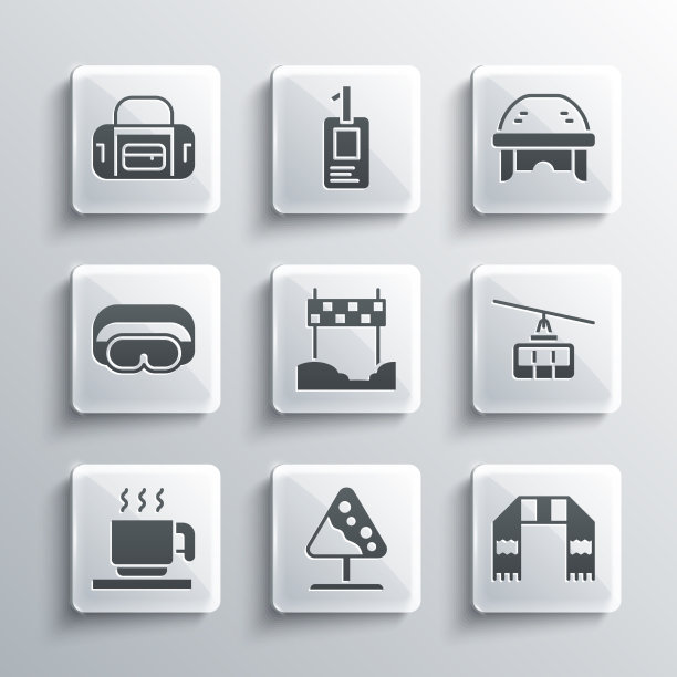 雪崩设路牌冬季围巾电缆图片下载