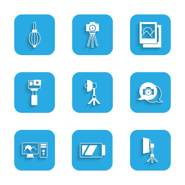 设置相机拍照用的软箱灯电池图片下载