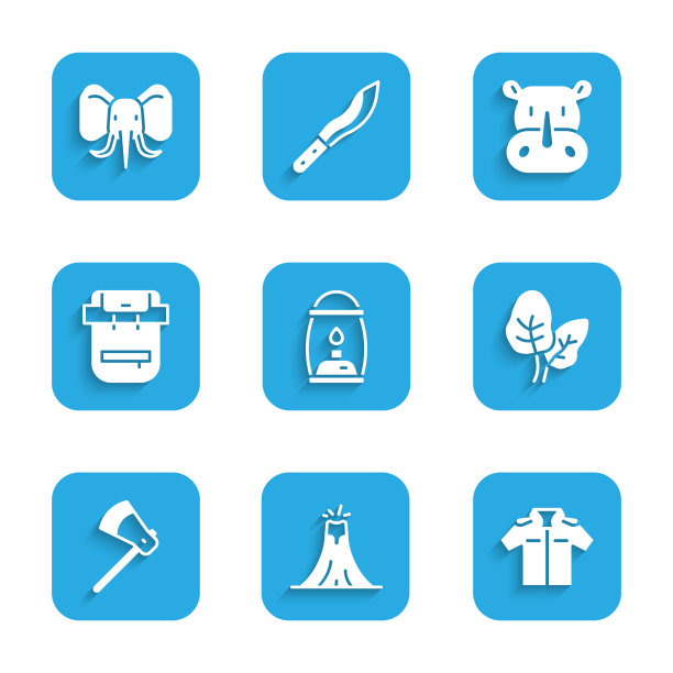 设置野营灯笼火山爆发衬衫图片下载