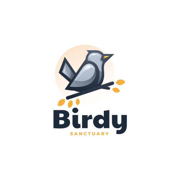 标志鸟梯度彩色风格图片下载