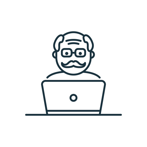 老前辈网红线图标正面图片下载