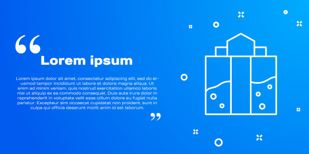 白线水雷入口图标孤立在蓝色图片下载