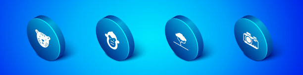 设置等距虎头非洲树照片图片下载