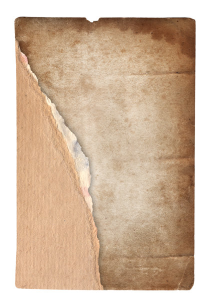 旧的复古纹理与烧焦的污渍和划痕背景隔离的复古纸图片下载