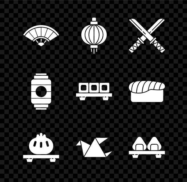 套纸中国或日本折扇图片下载