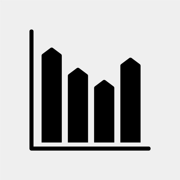 用于任何项目的实体条形图图标图片下载