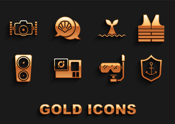 在里面设置行动摄像机救生衣锚图片下载