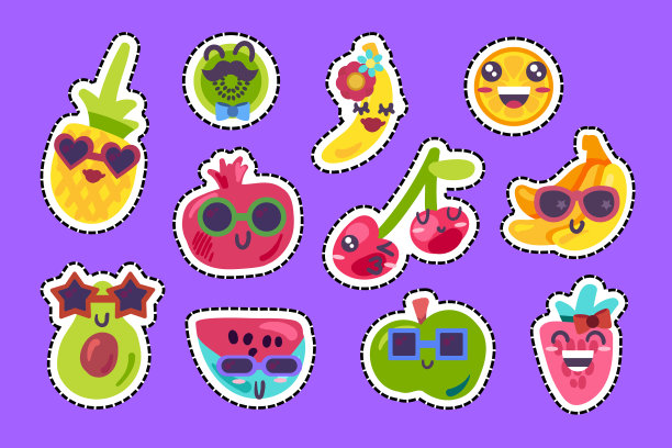 开心水果表情情绪收集集图片下载