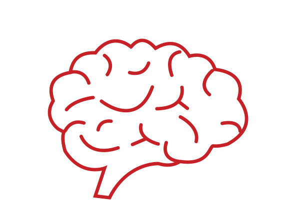 人脑图标，矢量插图图片下载