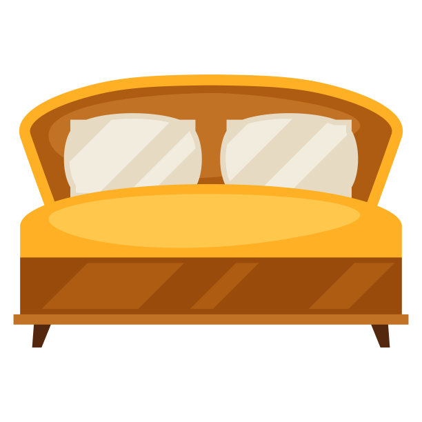 插图的床上。室内物品和家居设计创作。图片下载