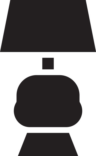 与标志灯的固态风格图标完美图片下载