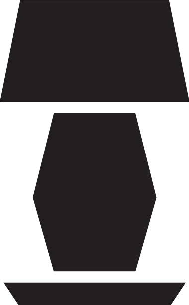 与标志灯的固态风格图标完美图片下载