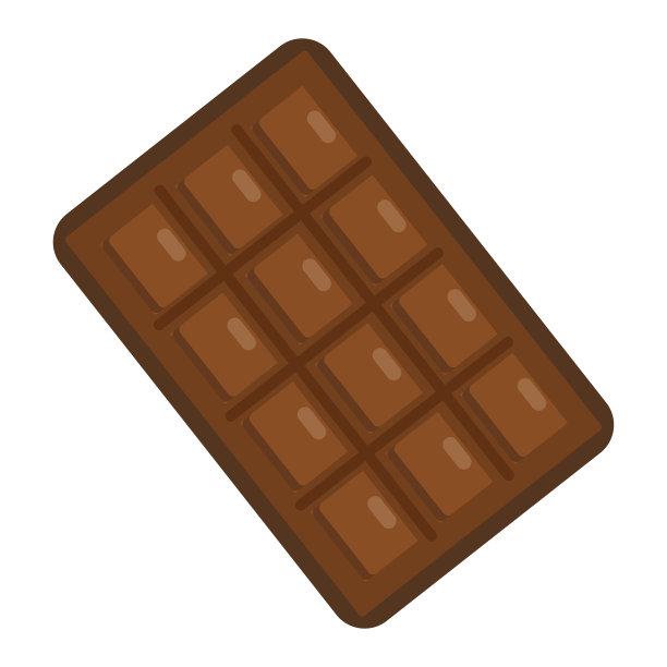 孤立的巧克力糖果棒图标图片下载