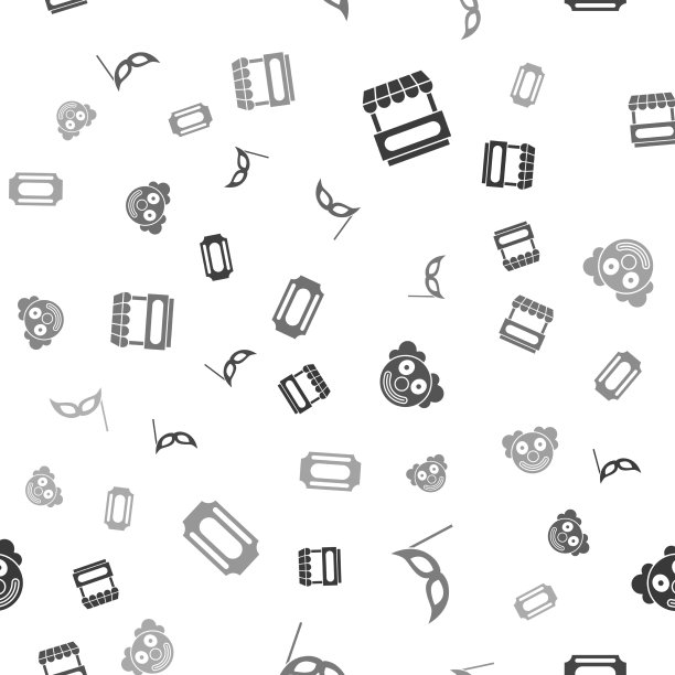 设置快餐街头餐车节日面具小丑图片下载