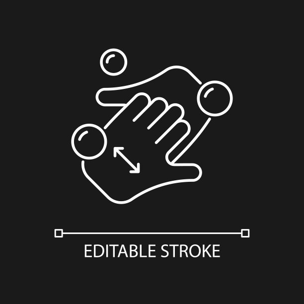 杯指白色线性图标为黑色主题图片下载