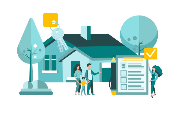 在房地产中介公司购买房产图片下载