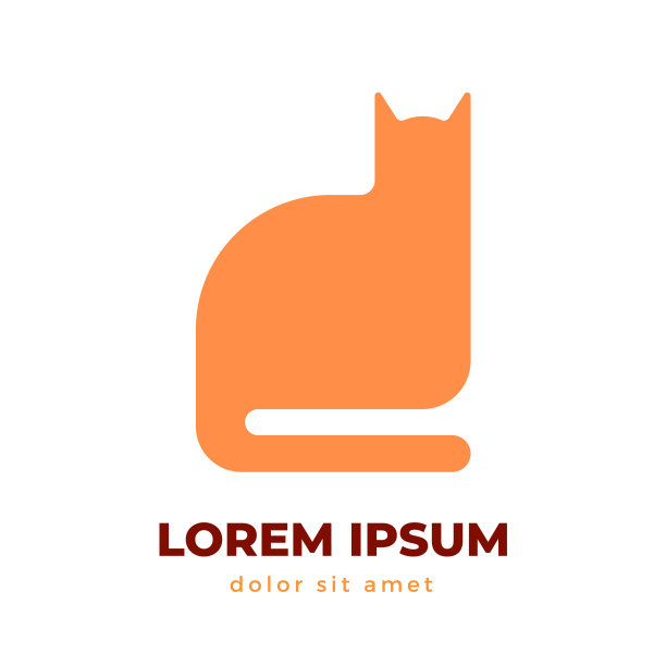 猫标志图标符号图片下载