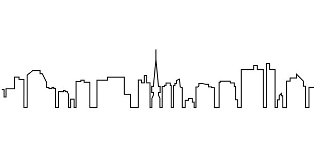 城市线条背景简单设计图片下载