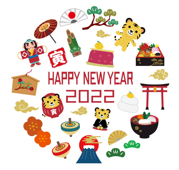 贺岁卡2022虎年图片下载