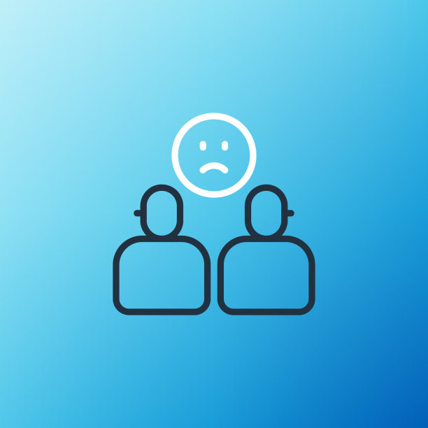 线复杂的关系图标孤立图片下载