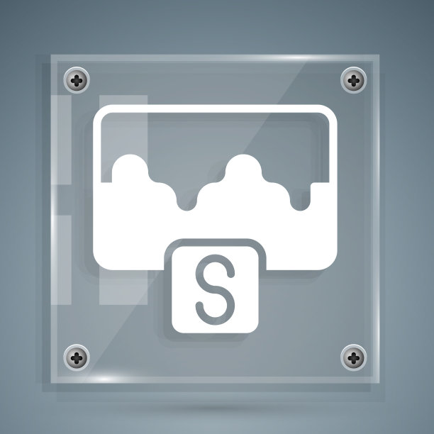 白色音乐电波均衡器图标隔离在灰色图片下载