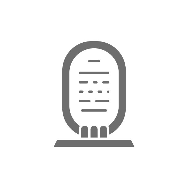 埃及旋转石棺灰色图标图片下载