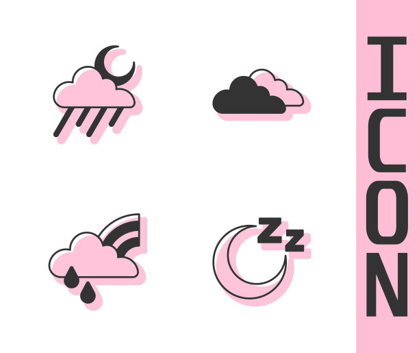 设置时间睡云与雨和月亮图片下载