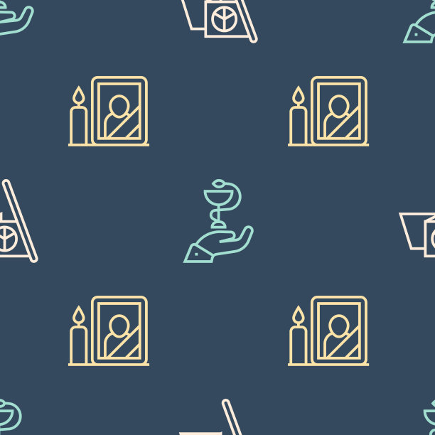 设行平安悼念相框和默丢西杖图片下载