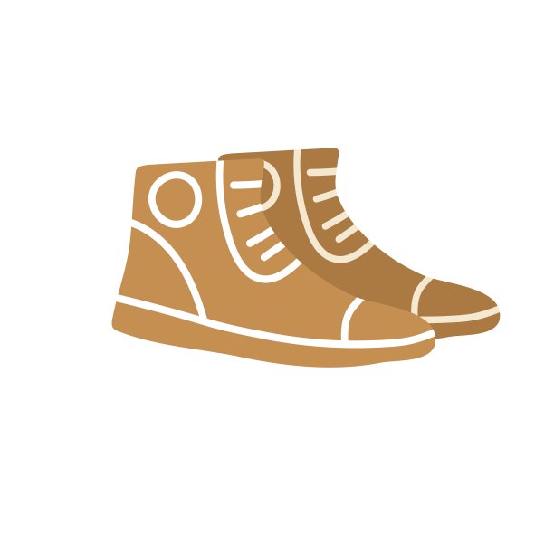 平面卡通时尚运动鞋，时尚购物矢量插画概念图片下载