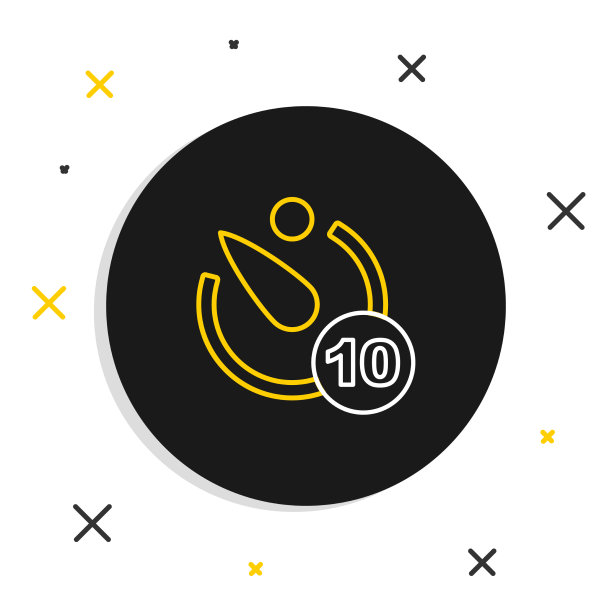 线相机计时器图标隔离在白色图片下载