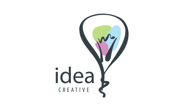 画的标志在灯的形状图片下载