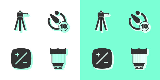 设置相机照片镜头三脚架曝光图片下载