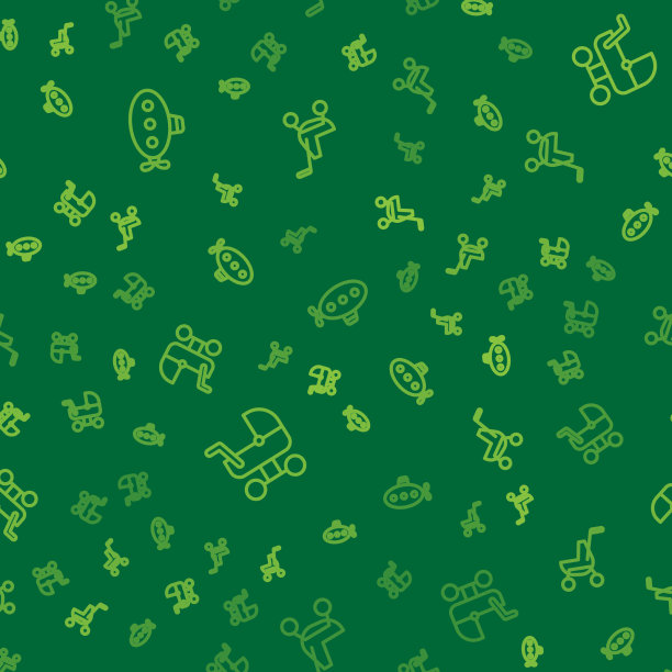 设置线潜艇玩具婴儿推车和图片下载