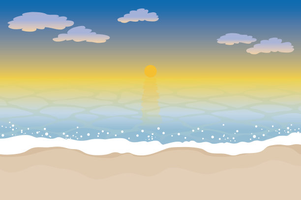 日出海景插图图片下载