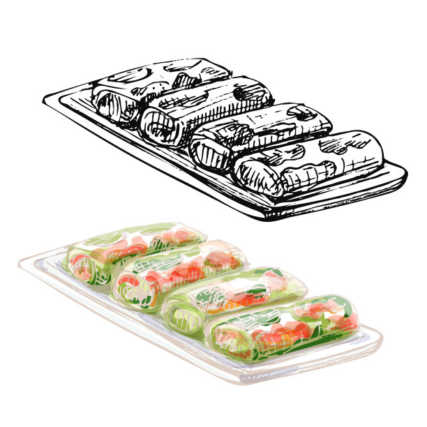 春卷在船上老式孵化图片下载