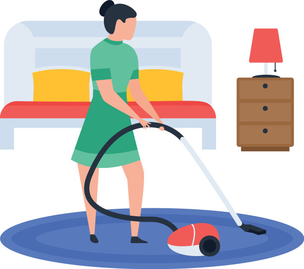 用真空吸尘器打扫图片下载