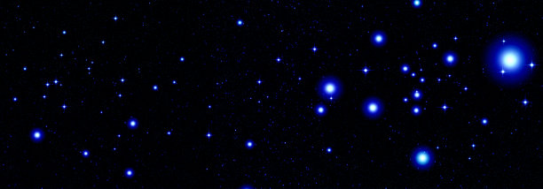 夜空布满了明亮的蓝色宇宙之星图片下载